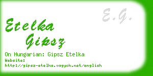 etelka gipsz business card